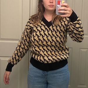 Vintage patterned sweater